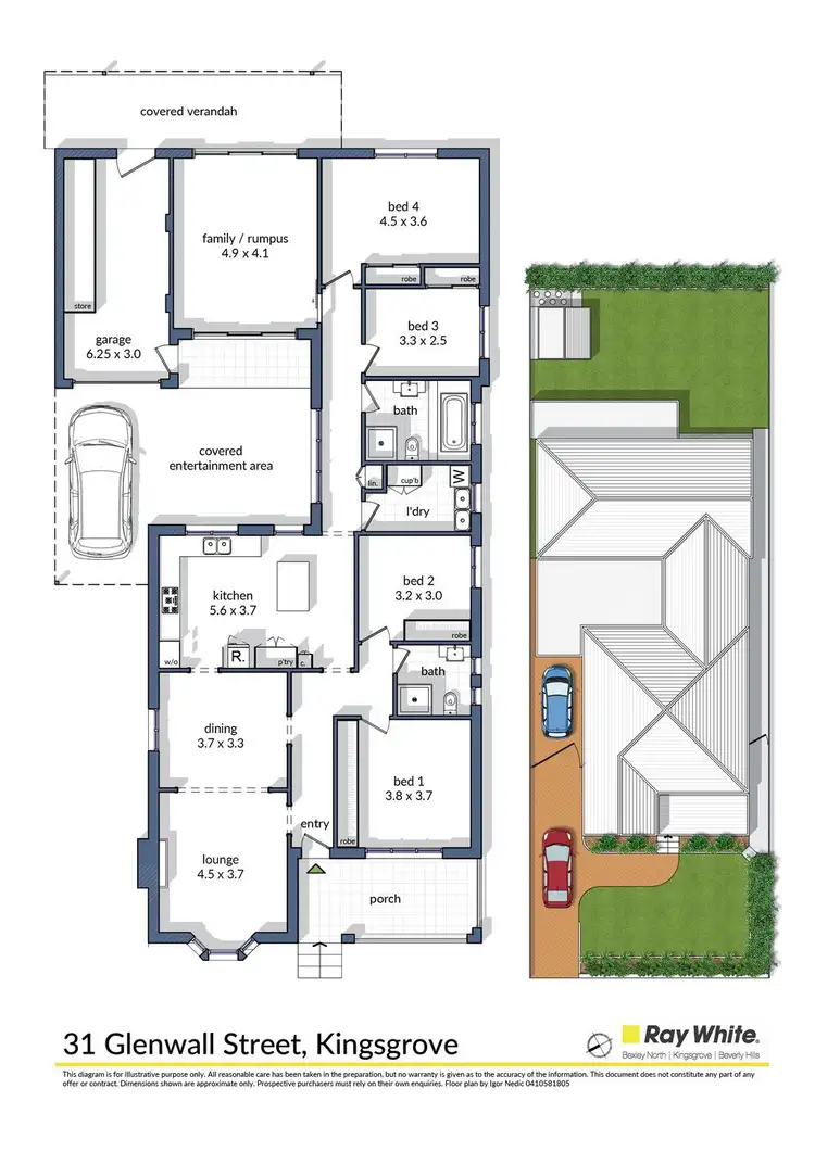 Floorplan of Homely house listing, 31 Glenwall Street, Kingsgrove NSW 2208
