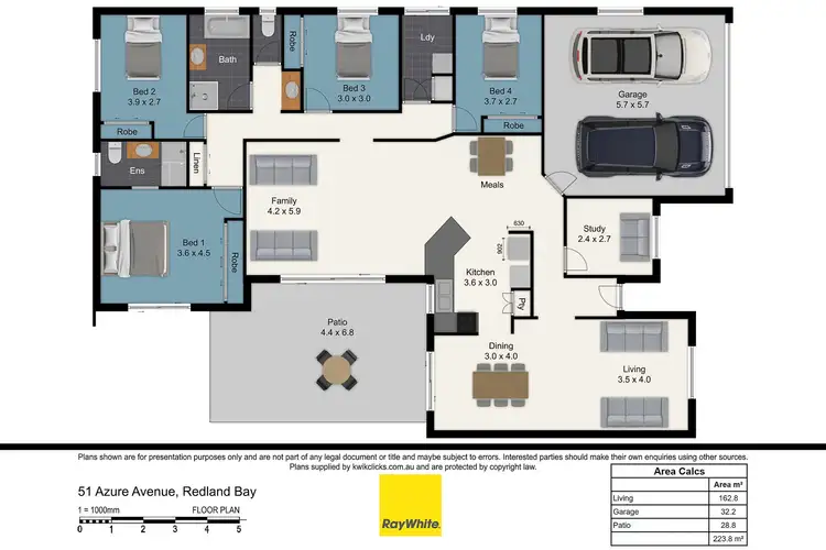 Floorplan of Homely house listing, 51 Azure Avenue, Redland Bay QLD 4165