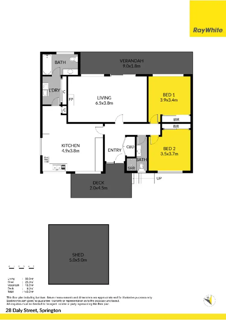 Floorplan of Homely house listing, 28 Daly Street, Springton SA 5235