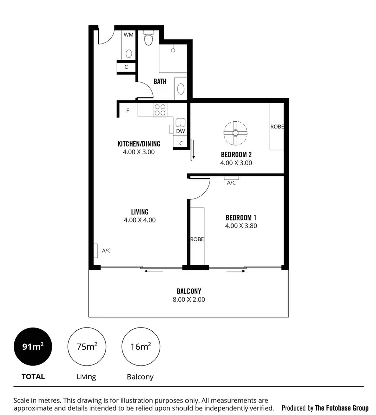 Floorplan of Homely apartment listing, 710/185 Morphett Street, Adelaide SA 5000