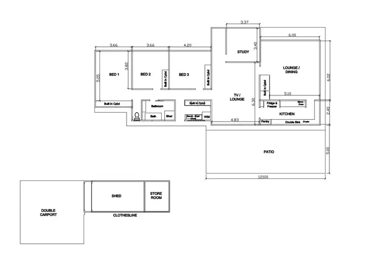 Floorplan of Homely house listing, 59 Oak Street, Barcaldine QLD 4725