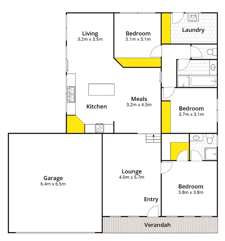 Floorplan of Homely house listing, 86 Grantham Drive, Highton VIC 3216