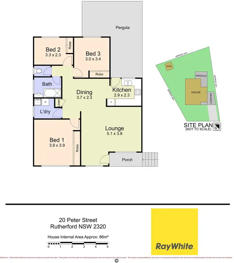 Floorplan of Homely house listing, 20 Peter Street, Rutherford NSW 2320