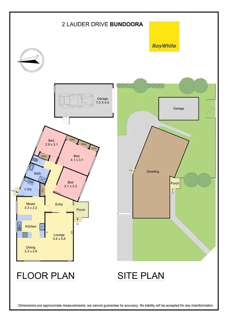 Floorplan of Homely house listing, 2 Lauder Drive, Bundoora VIC 3083