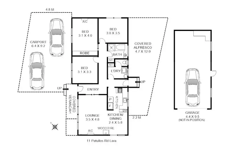 Floorplan of Homely house listing, 11 Patullos Road, Lara VIC 3212
