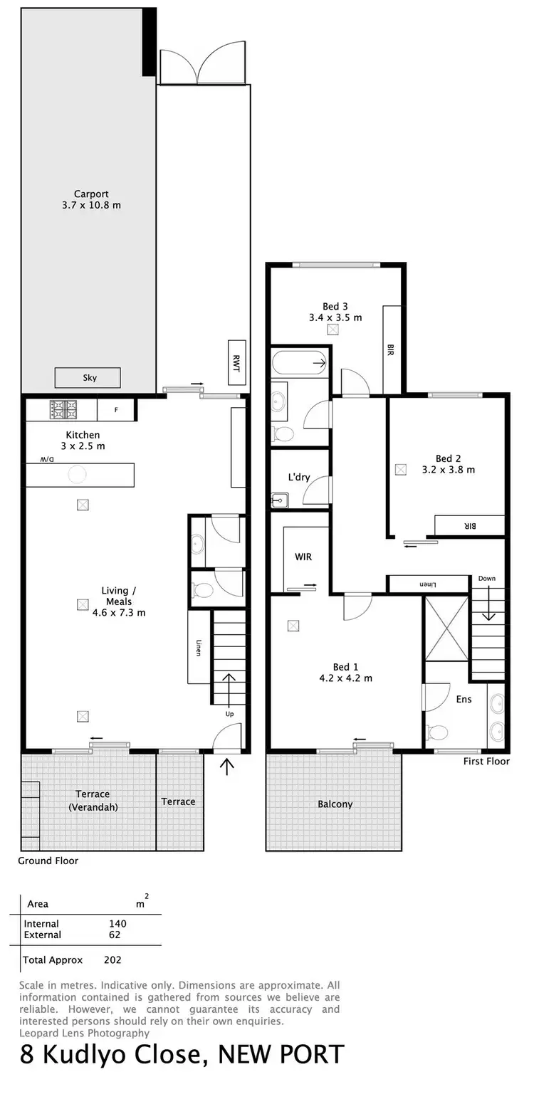 Floorplan of Homely townhouse listing, 8 Kudlyo Close, New Port SA 5015