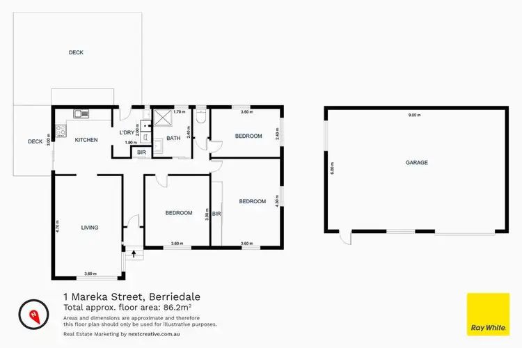 Floorplan of Homely house listing, 1 Mareka Street, Berriedale TAS 7011