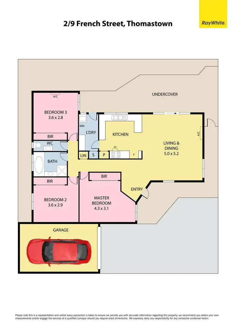 Floorplan of Homely unit listing, 2/9 French Street, Thomastown VIC 3074
