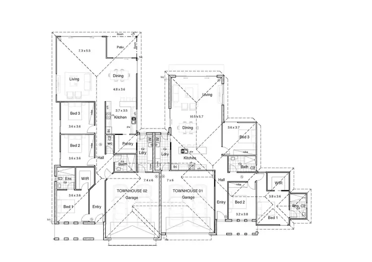Floorplan of Homely semi-detached listing, 2/29 Witonga Drive, Yamba NSW 2464