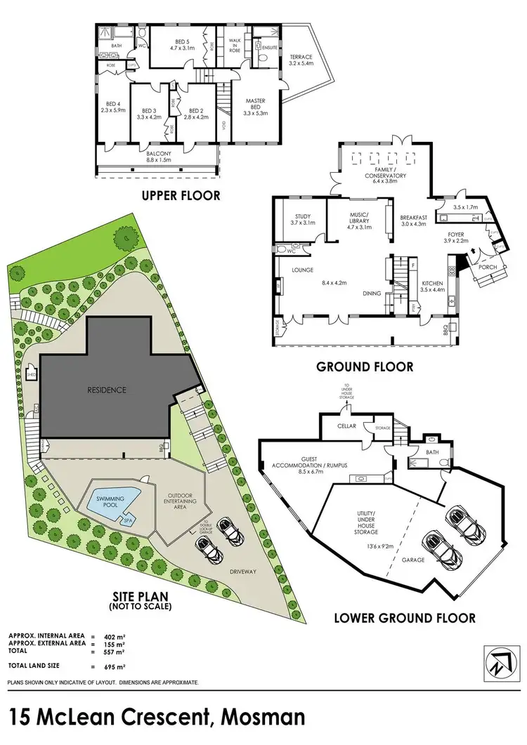 Floorplan of Homely house listing, 15 McLean Crescent, Mosman NSW 2088