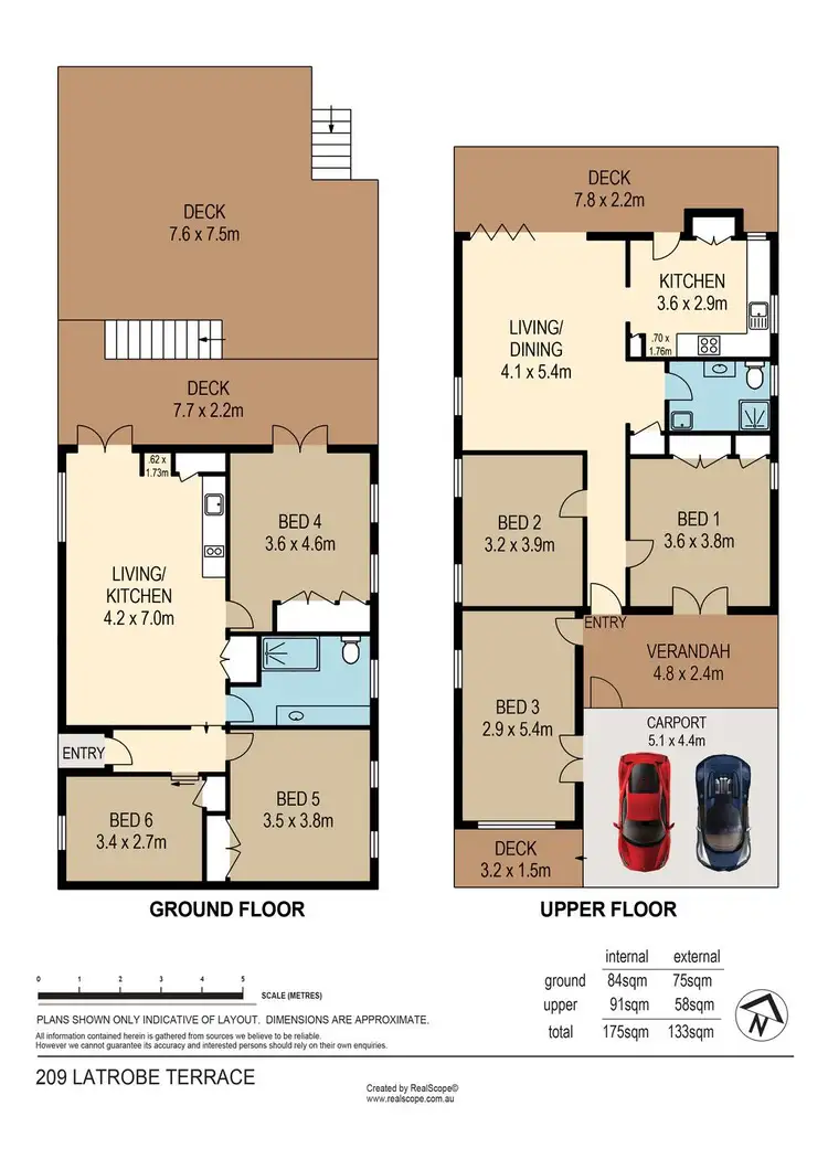 Floorplan of Homely house listing, 209 Latrobe Terrace, Paddington QLD 4064