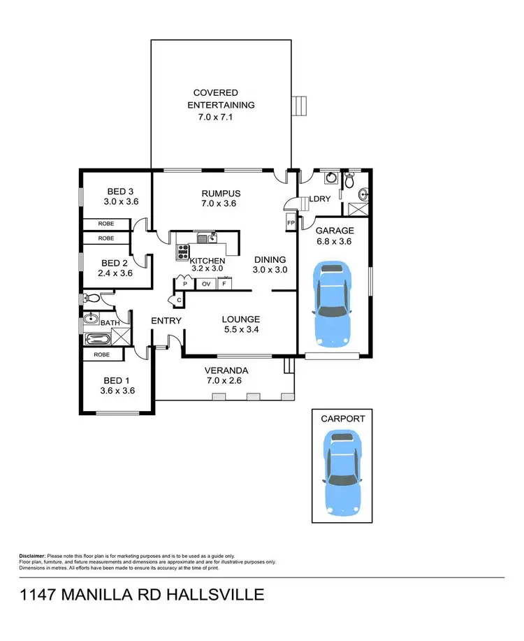 Floorplan of Homely rural property listing, 1151 Manilla Road, Tamworth NSW 2340