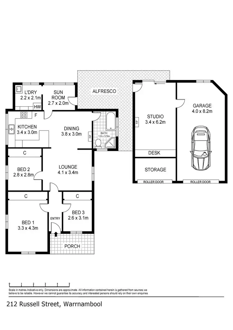 Floorplan of Homely house listing, 212 Russell Street, Dennington VIC 3280