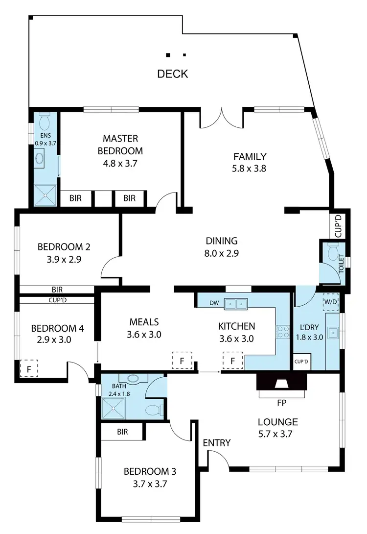 Floorplan of Homely house listing, 37 Boundary Road, Dubbo NSW 2830