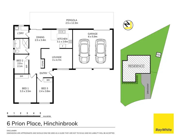 Floorplan of Homely house listing, 6 Prion Place, Hinchinbrook NSW 2168