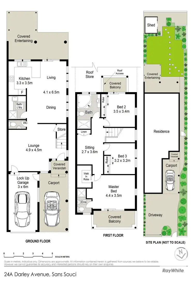 Floorplan of Homely semi-detached listing, 24a Darley Street, Sans Souci NSW 2219