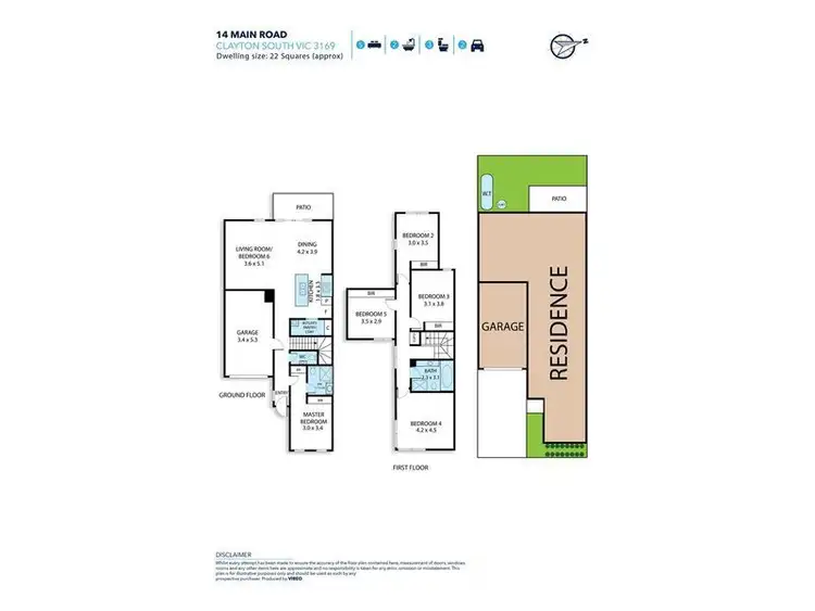 Floorplan of Homely house listing, 14 Main Road, Clayton South VIC 3169