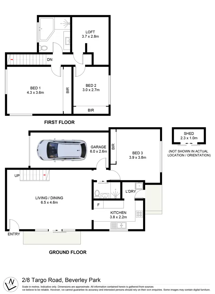 Floorplan of Homely townhouse listing, 2/8 Targo Road, Beverley Park NSW 2217