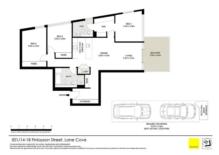 Floorplan of Homely apartment listing, 501/14-18 Finlayson Street, Lane Cove NSW 2066