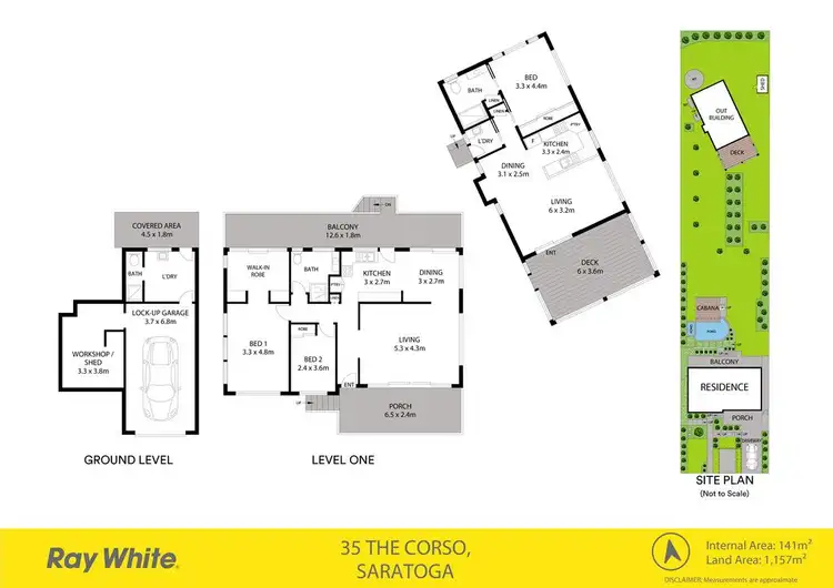 Floorplan of Homely house listing, 35 & 35B The Corso, Saratoga NSW 2251
