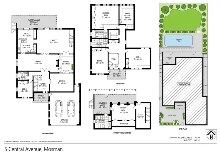 Floorplan of Homely house listing, 5 Central Avenue, Mosman NSW 2088