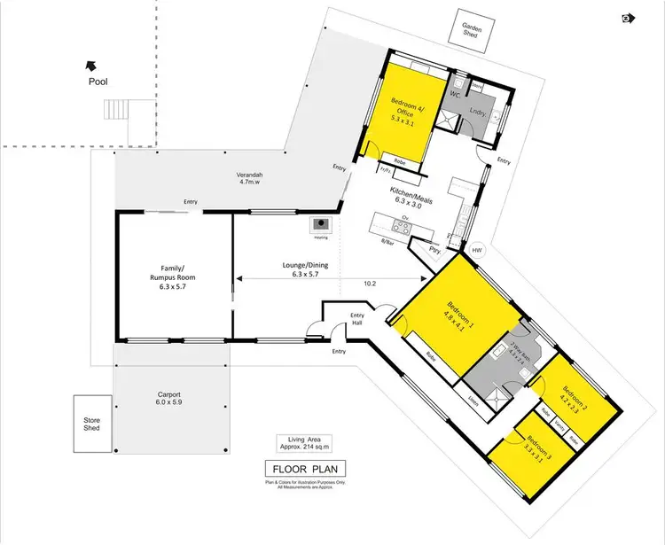 Floorplan of Homely house listing, 47 Murtho Road, Paringa SA 5340