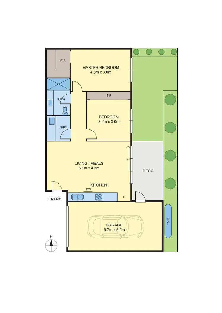 Floorplan of Homely unit listing, 3/76 Beatty Avenue, Glenroy VIC 3046
