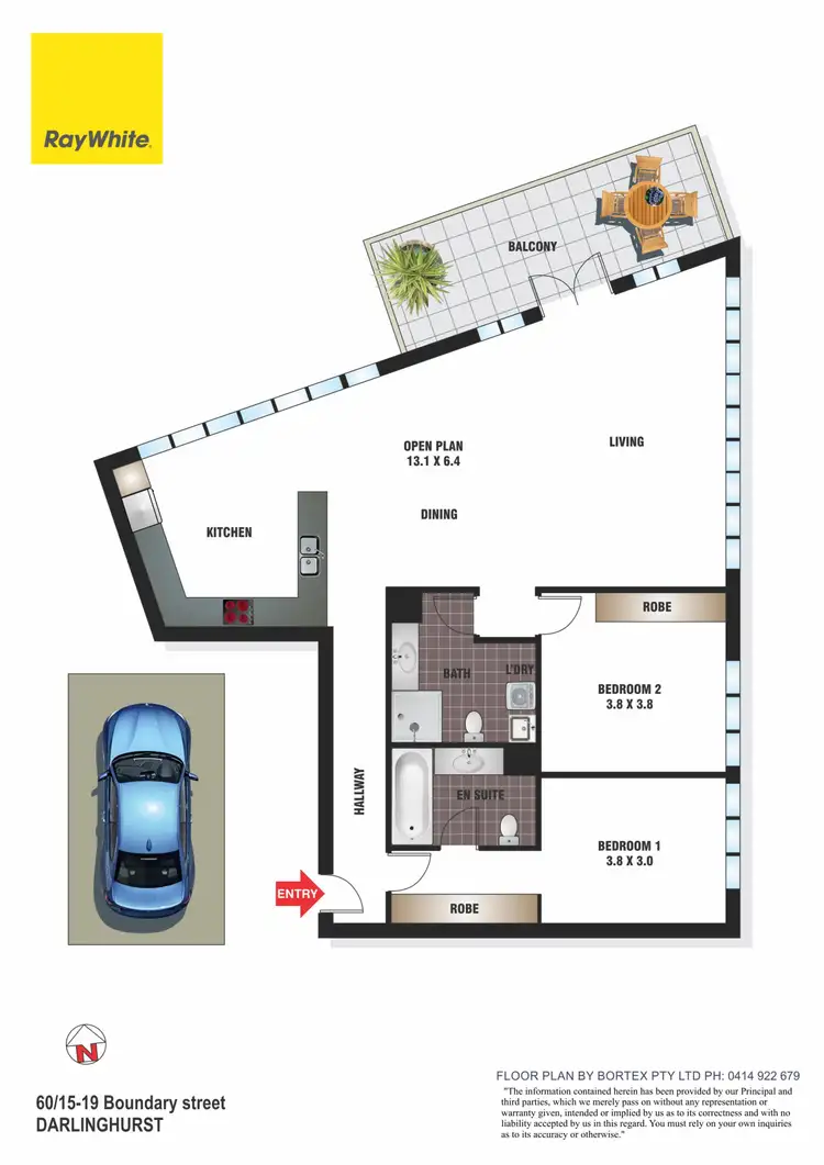 Floorplan of Homely apartment listing, 60/15-19 Boundary Street, Rushcutters Bay NSW 2011