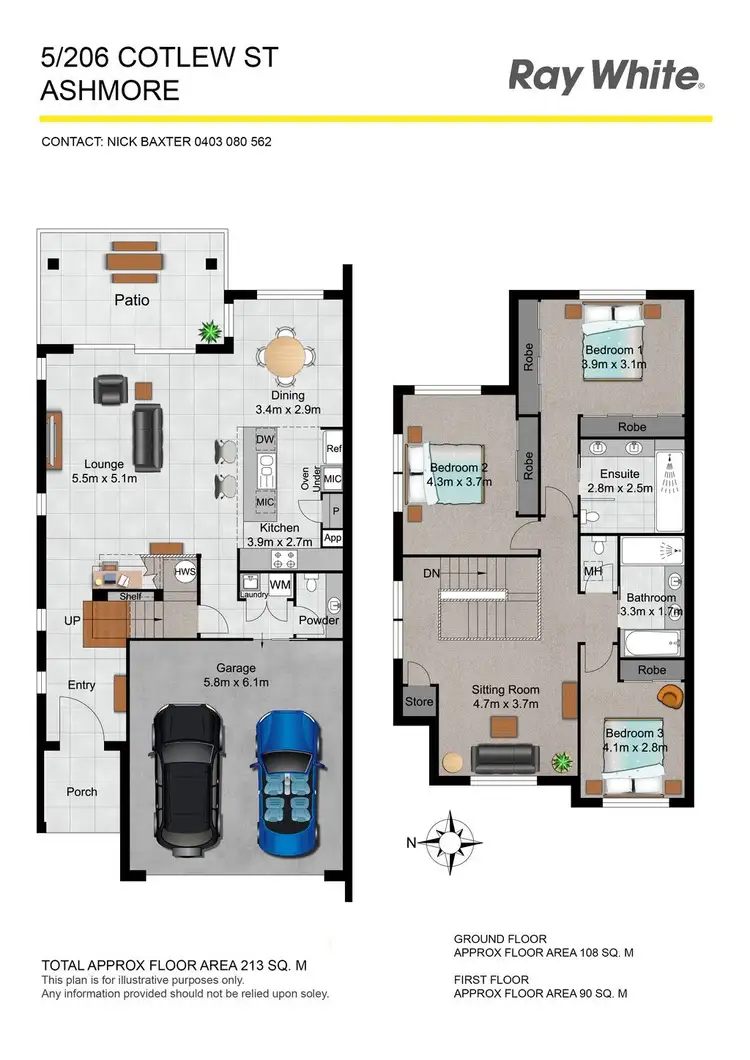 Floorplan of Homely house listing, 5/206 Cotlew Street, Ashmore QLD 4214