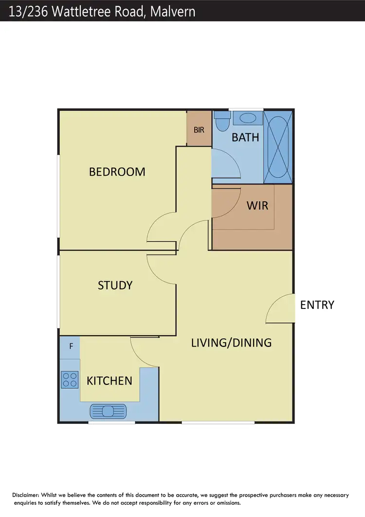Floorplan of Homely apartment listing, 13/236 Wattletree Road, Malvern VIC 3144