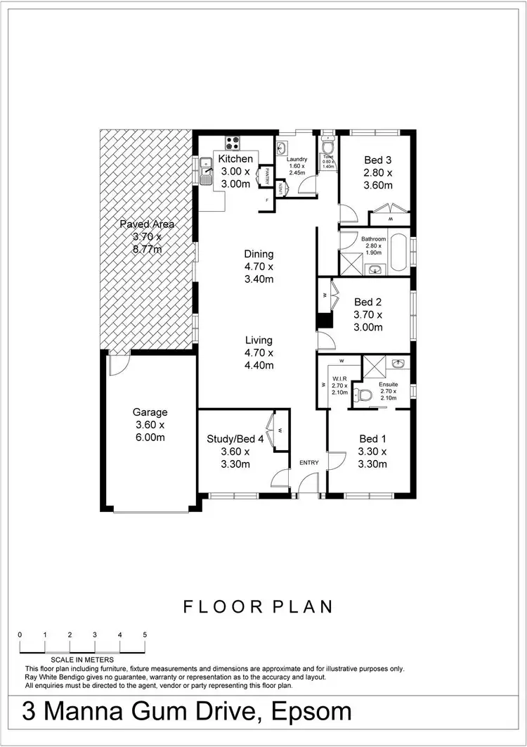 Floorplan of Homely house listing, 3 Manna Gum Drive, Epsom VIC 3551
