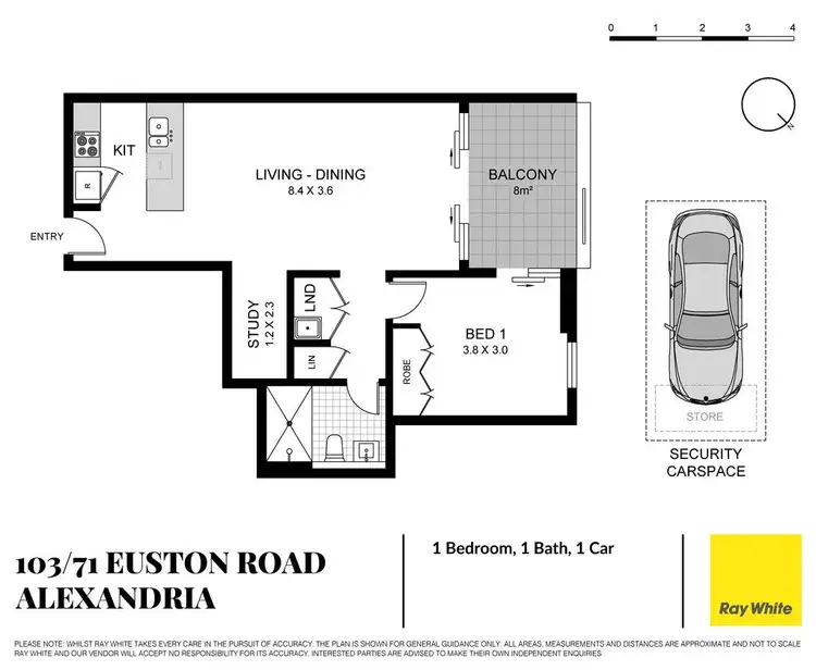 Floorplan of Homely apartment listing, 103/71-91 Euston Road, Alexandria NSW 2015