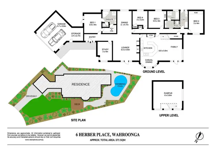 Floorplan of Homely house listing, 6 Herber Place, Wahroonga NSW 2076