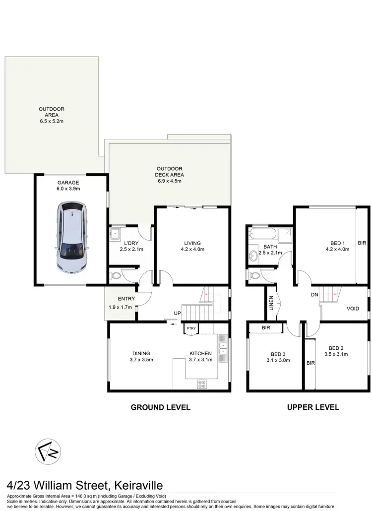 Floorplan of Homely townhouse listing, 4/23 William Street, Keiraville NSW 2500