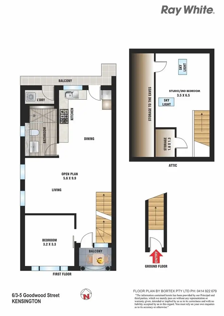 Floorplan of Homely apartment listing, 6/3-5 Goodwood Street, Kensington NSW 2033