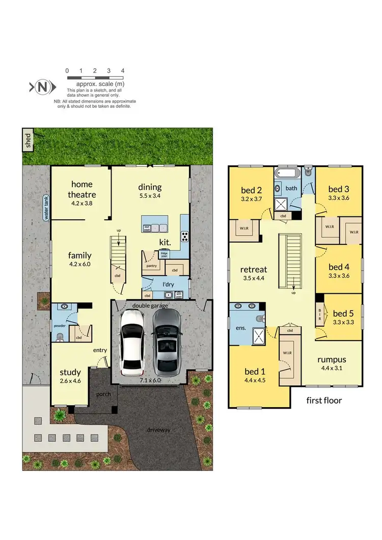 Floorplan of Homely house listing, 55 Aspect Avenue, Wantirna South VIC 3152