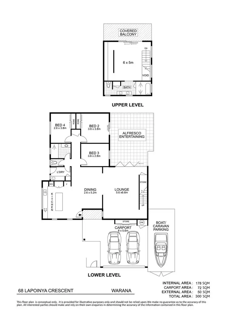 Floorplan of Homely house listing, 68 Lapoinya Crescent, Warana QLD 4575