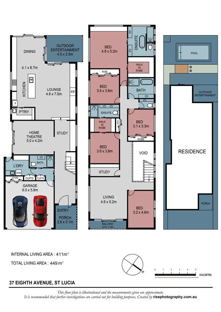 Floorplan of Homely house listing, 37 Eighth Avenue, St Lucia QLD 4067