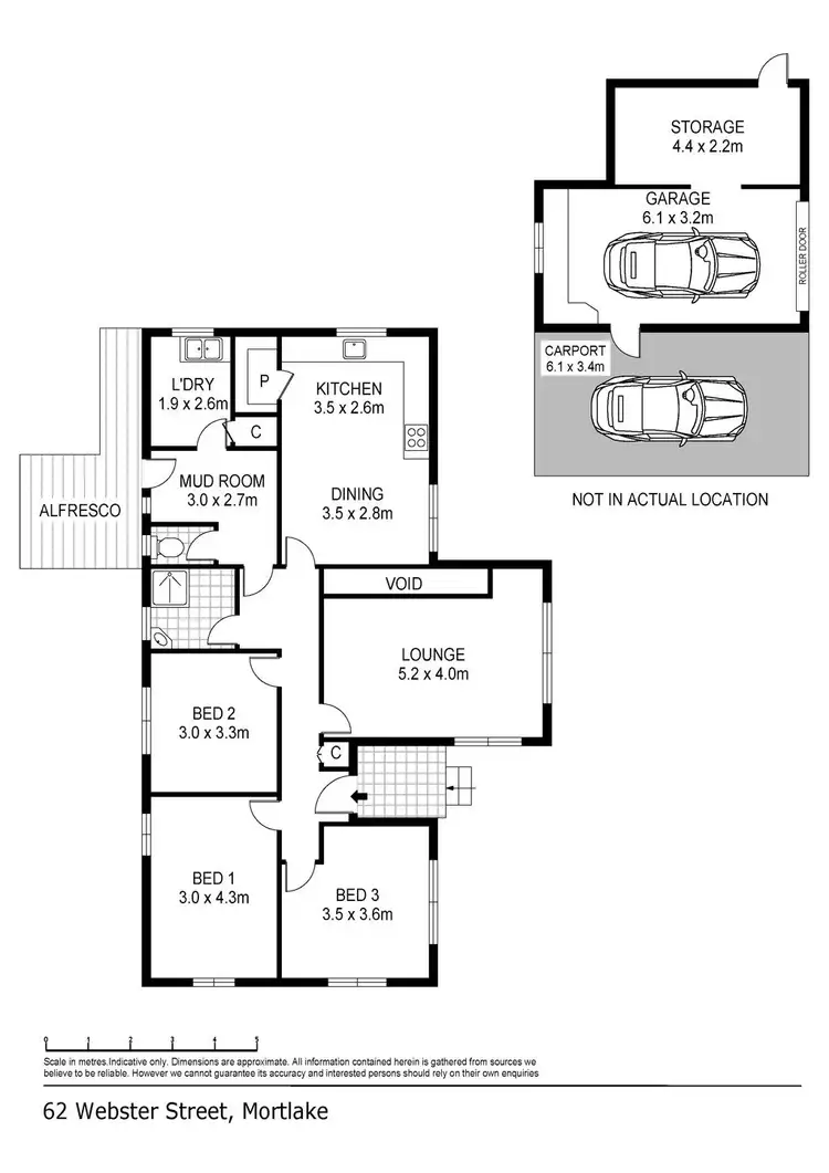 Floorplan of Homely house listing, 62 Webster Street, Mortlake VIC 3272