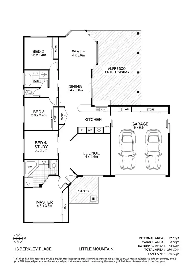 Floorplan of Homely house listing, 16 Berkley Place, Little Mountain QLD 4551