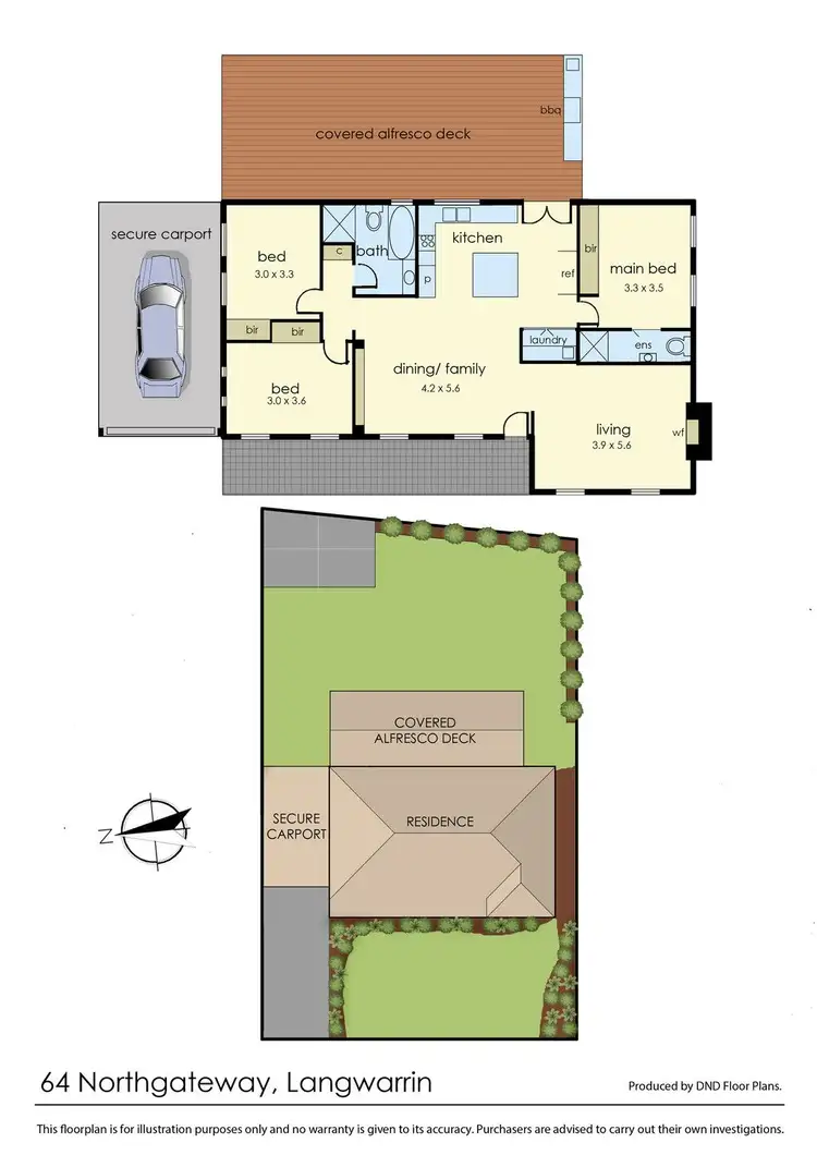 Floorplan of Homely house listing, 64 Northgateway, Langwarrin VIC 3910