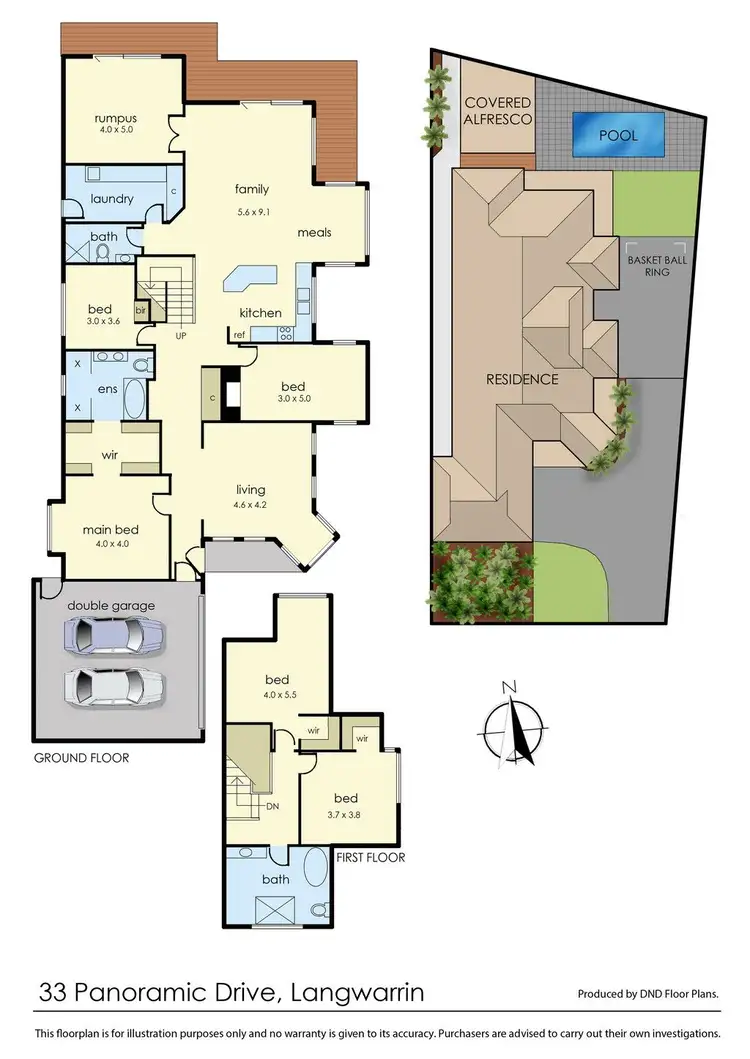 Floorplan of Homely house listing, 33 Panoramic Drive, Langwarrin VIC 3910