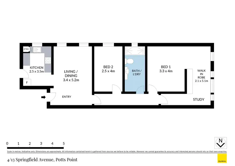 Floorplan of Homely apartment listing, 4/13 Springfield Avenue, Potts Point NSW 2011