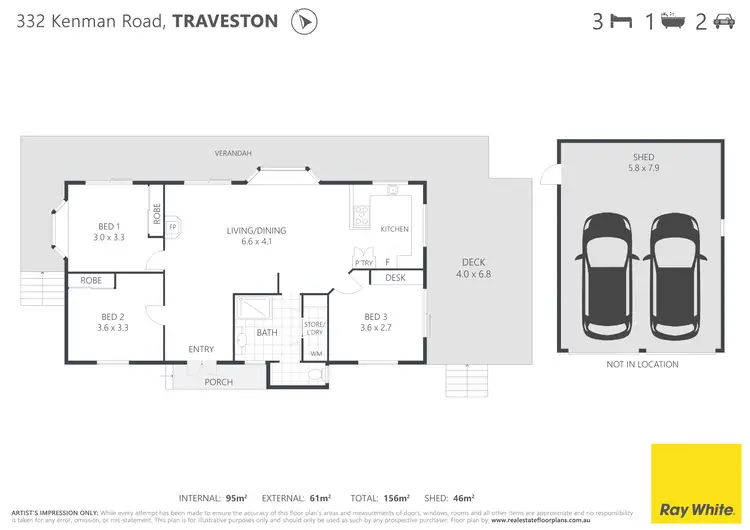 Floorplan of Homely rural property listing, 332 Kenman Road, Traveston QLD 4570