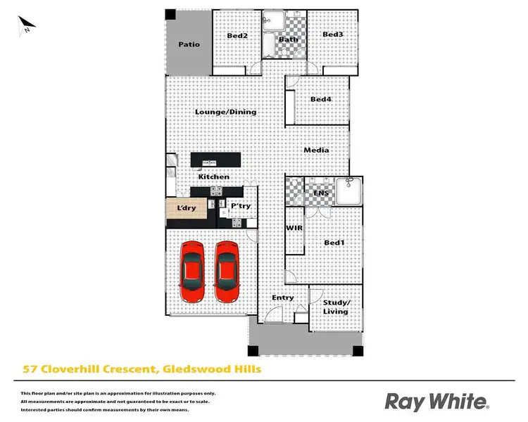 Floorplan of Homely house listing, 57 Cloverhill Crescent, Gledswood Hills NSW 2557