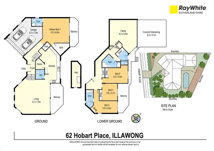 Floorplan of Homely house listing, 62 Hobart Place, Illawong NSW 2234