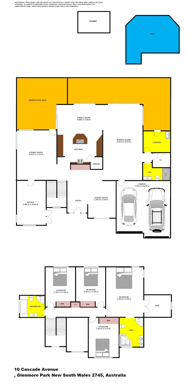 Floorplan of Homely house listing, 10 Cascade Avenue, Glenmore Park NSW 2745