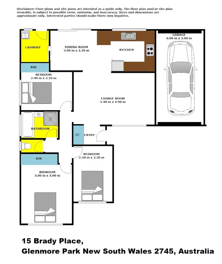 Floorplan of Homely house listing, 15 Brady Place, Glenmore Park NSW 2745