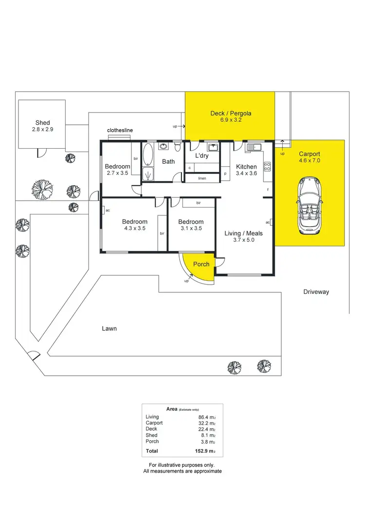Floorplan of Homely house listing, 4 Ophir Crescent, Seacliff Park SA 5049