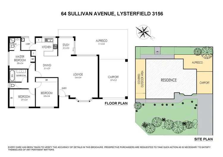 Floorplan of Homely house listing, 64 Sullivan Avenue, Lysterfield VIC 3156